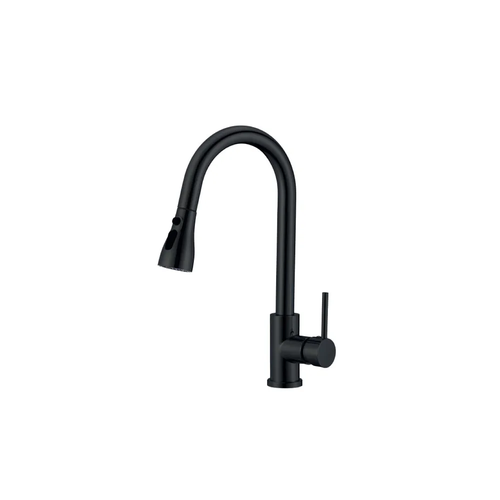 Mezcladora p/cocina al mueble acero inox. 3 funciones cnc -black -