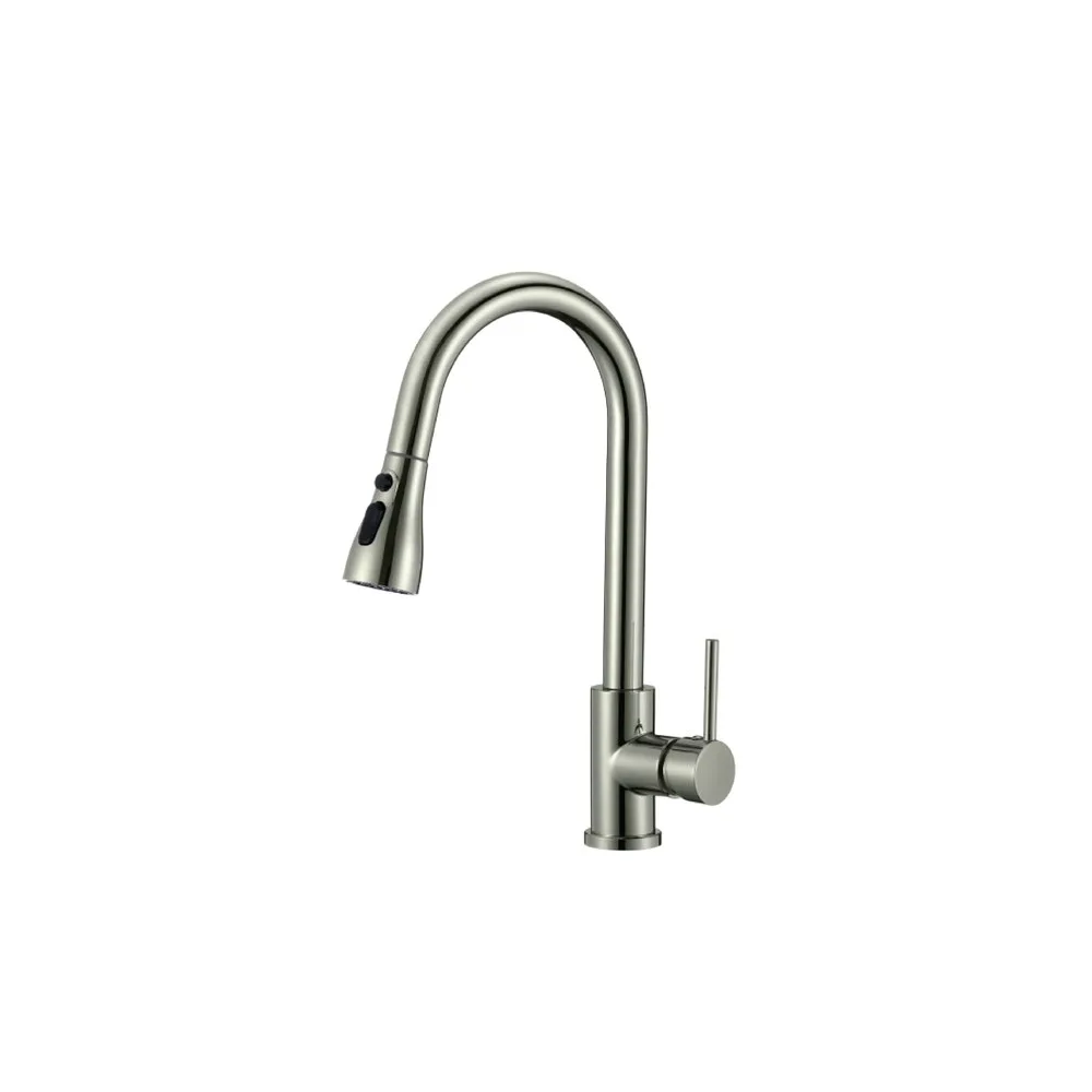 Mezcladora p/cocina al mueble acero inox. 304 3 funciones -satinado -