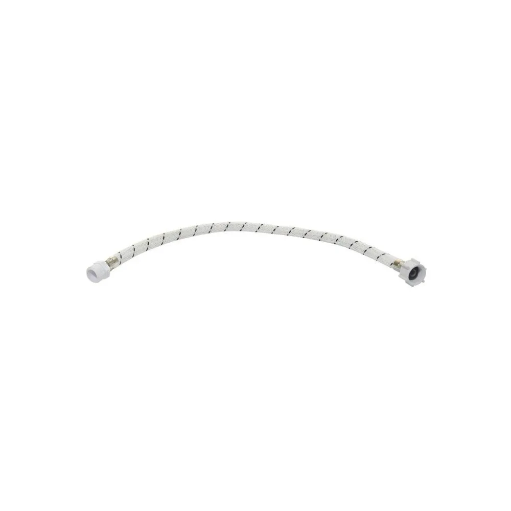 Tubo de Abasto 7/8" x 1/2" Nylon hose blanco 40.CM PVC