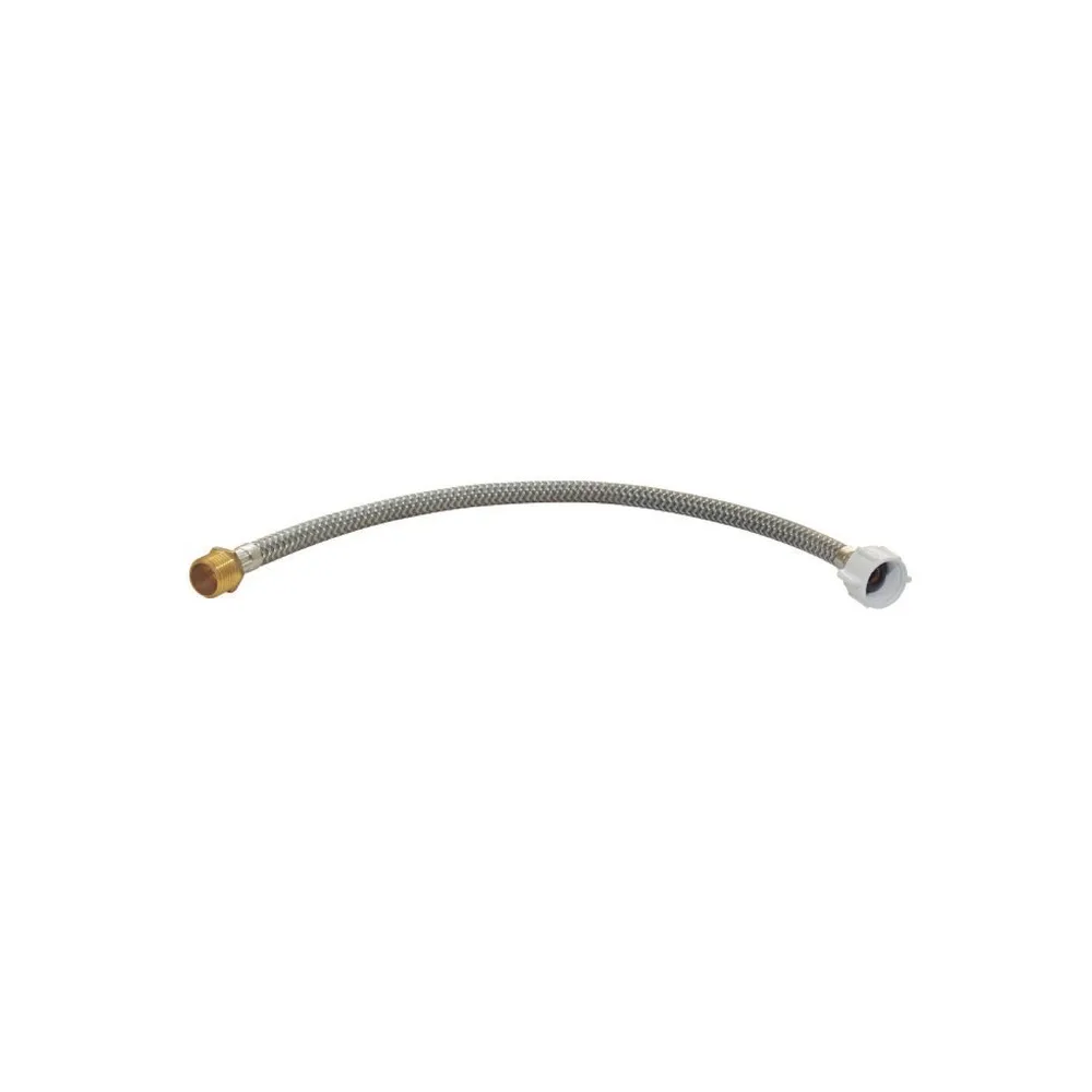 Tubo de Abasto metal trenzado 7/8"X1/2" c/tuerca d/(PVC) 40.CM Fratelli