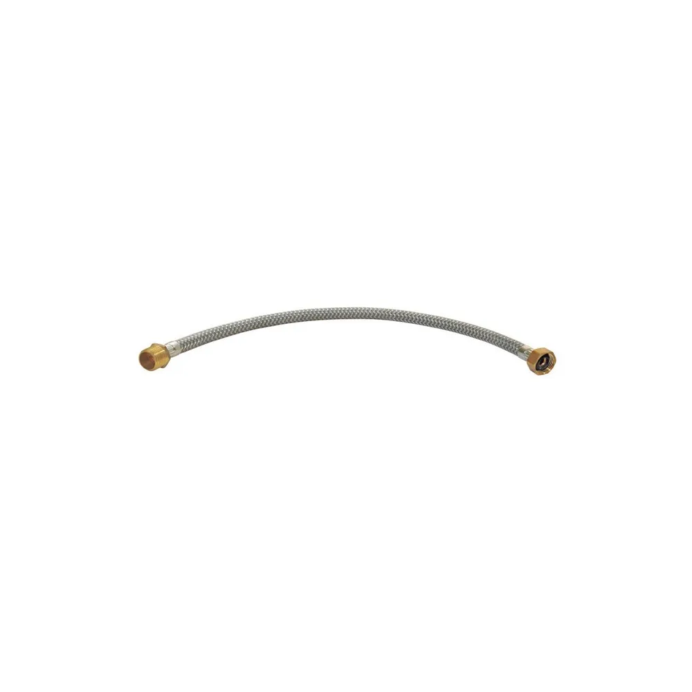 Tubo de Abasto metal trenzado 1/2"X1/2" c/tuerca d/(br) 100.CM Fratelli
