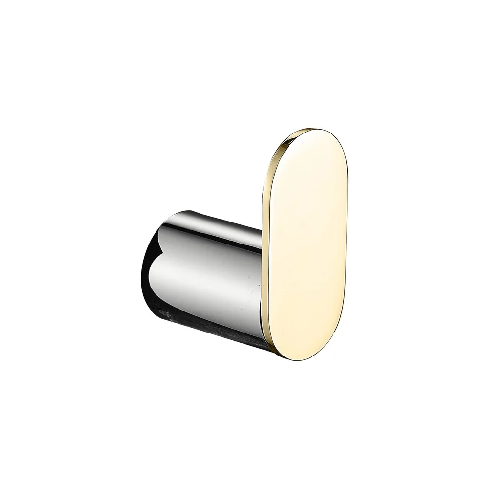 Perchero F9200-3 base redonda minimalista SS 304 cromado & gold -