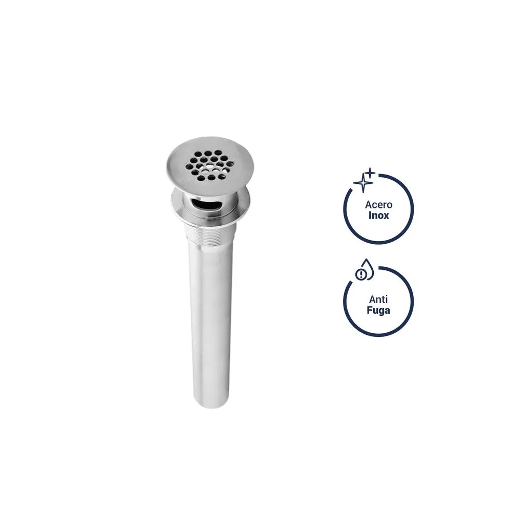 Desagüe para lavatorio tipo sumidero con rebose 11/4"(38 cm) x 11" (28 cm)