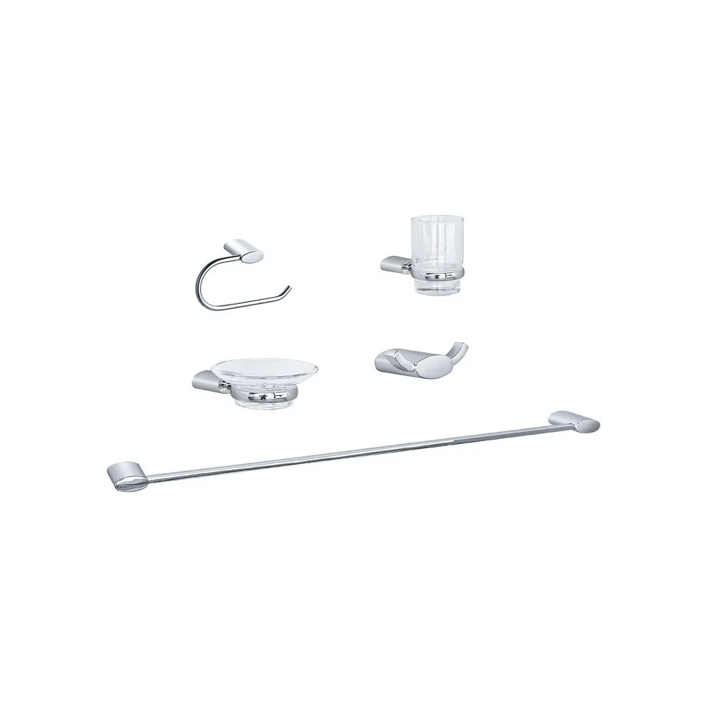 Set baño Oval (5 piezas) acabado Duracrom Vainsa