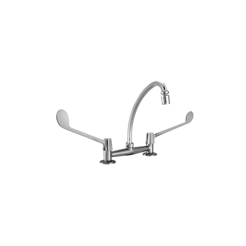 Mezcladora de lavadero mueble pico "l" Leva hecho en bronce Vainsa
