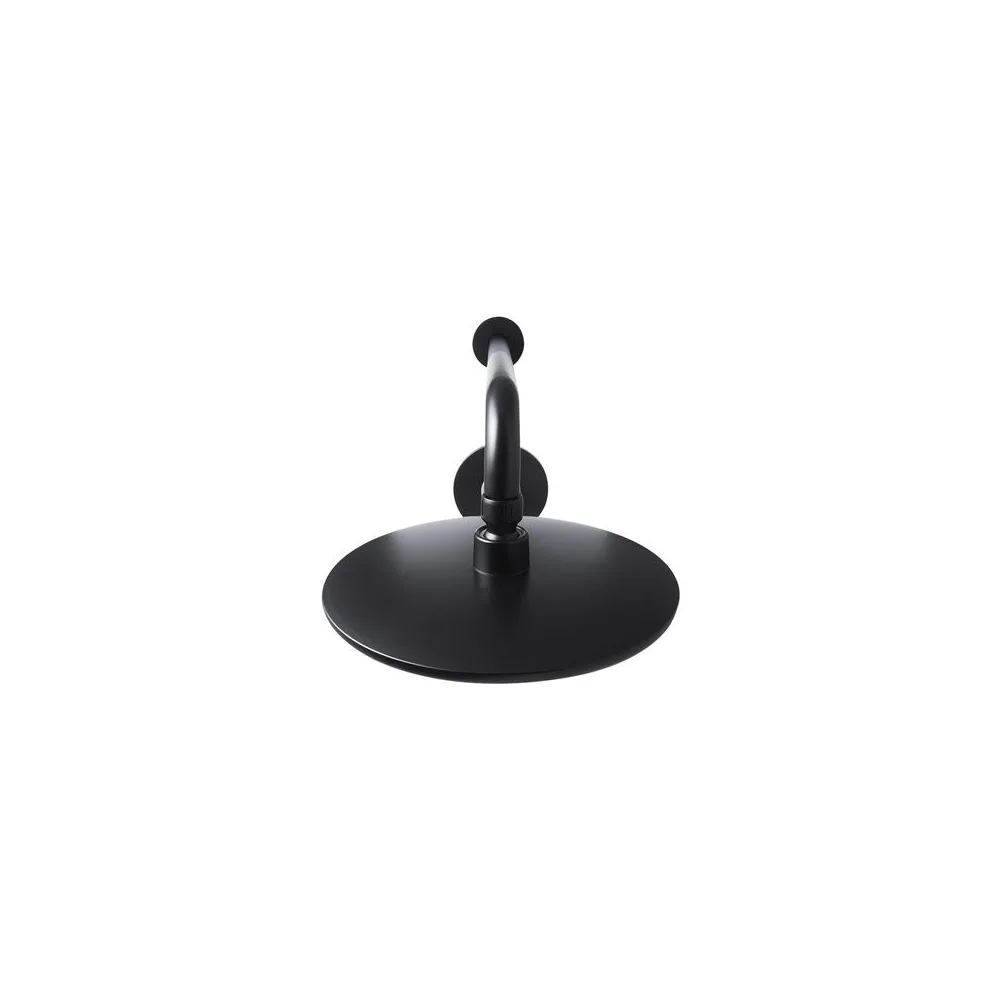 Grifería ducha monocomando lever con salida black negro Vainsa