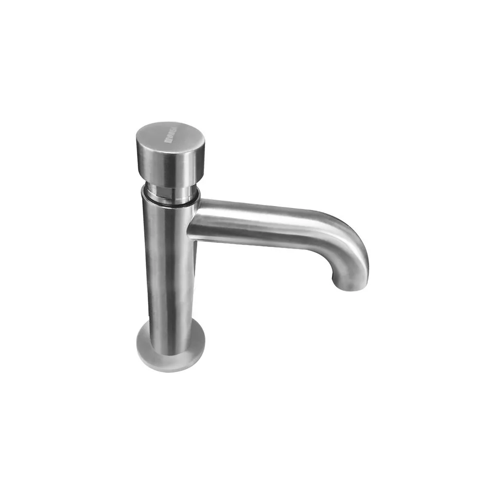 Llave para lavatorio temporizada baja inox Vainsa