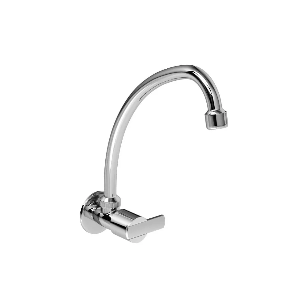 Llave para lavadero a la pared buzios lever cromado Italgrif