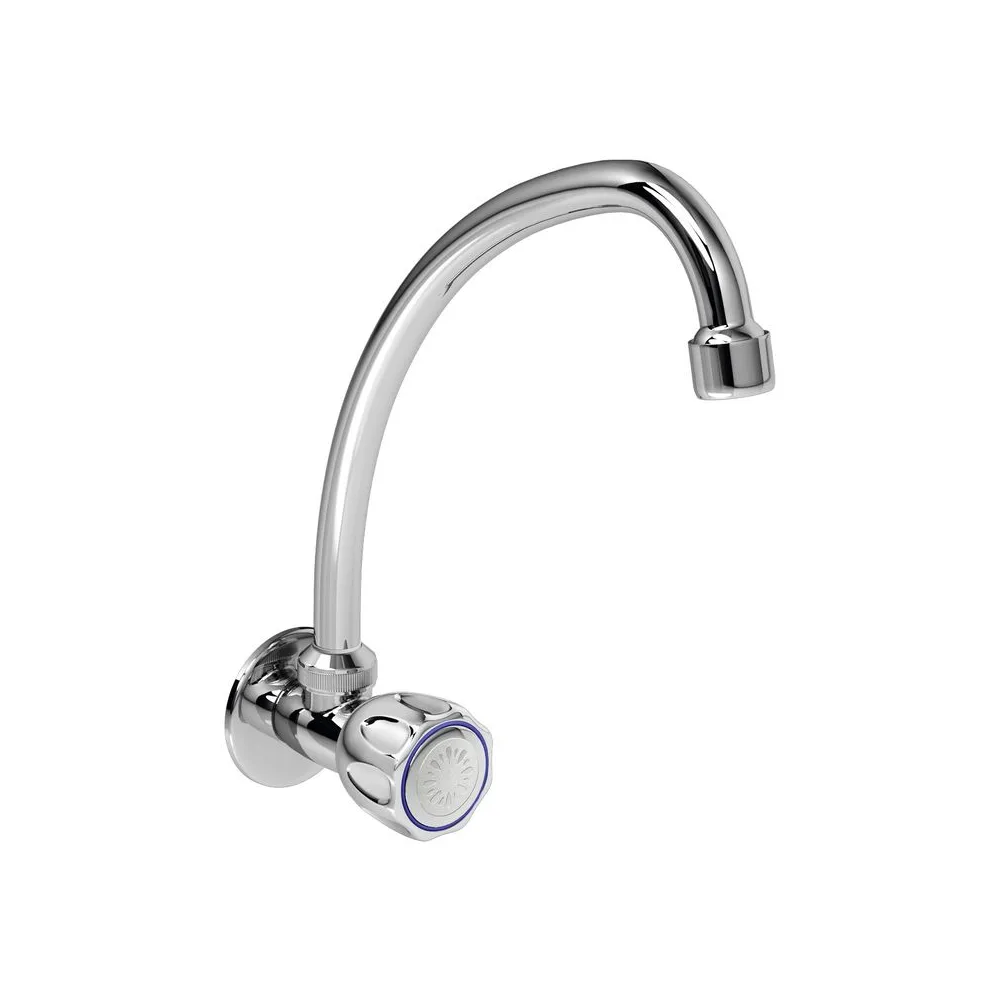 Llave para lavadero a la pared Vallarta cromado Italgrif
