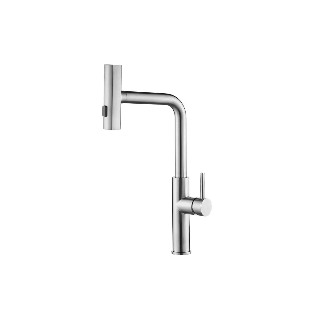 Grifería mezcladora monocomando lavadero pico Extraible inox Italgrif