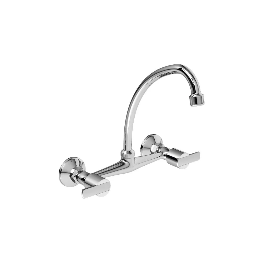 Mezcladora para lavadero a la pared buzios lever cromado Italgrif