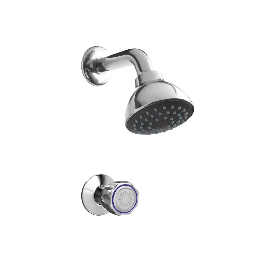 Juego para ducha Vallarta con salida Barú cromado Italgrif