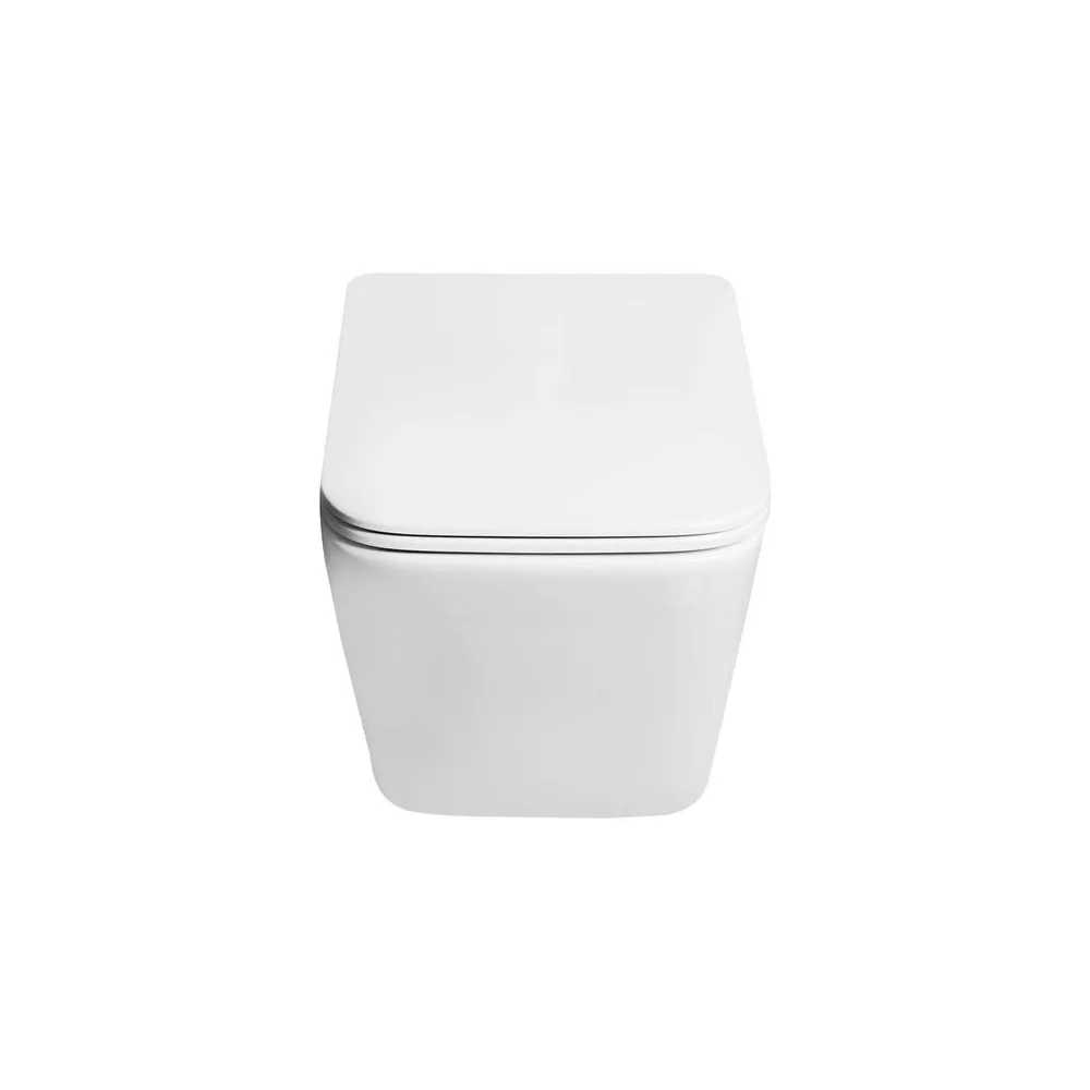 Taza suspendida Square blanco con estructura