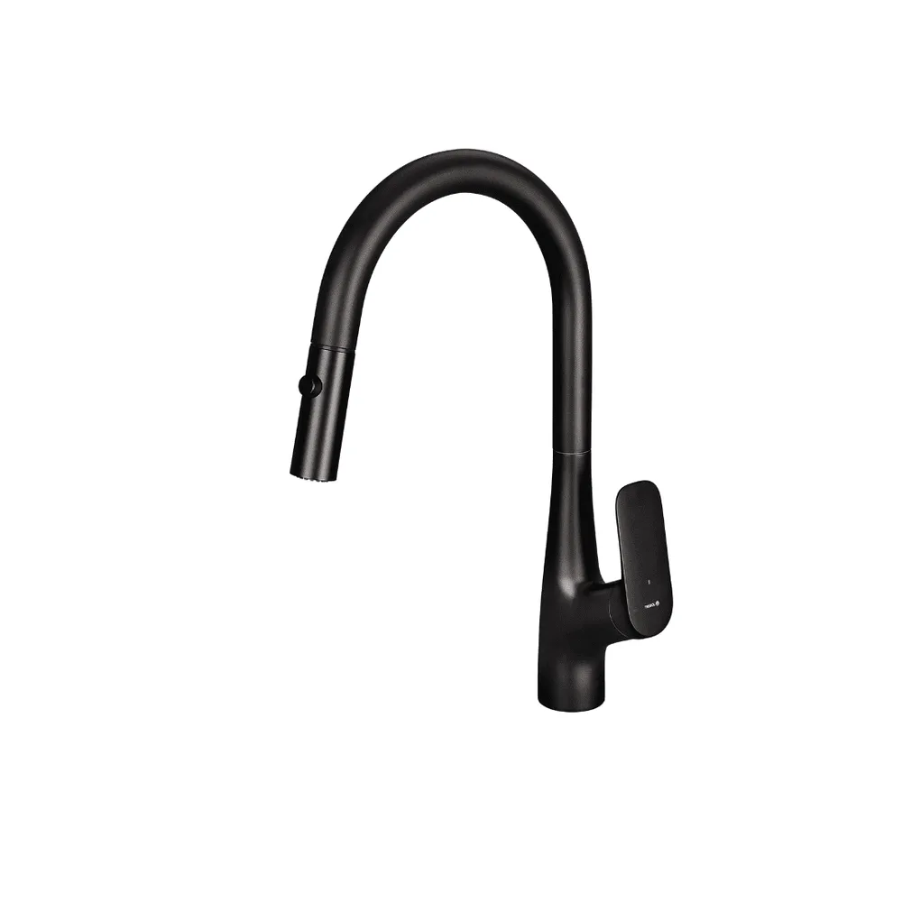 (Kitchen) monocomando cocina pico Extraible Oxford negro Mate