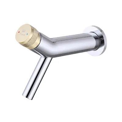 Mezcladora monoc. a la pared p/bowl FANTINI-1 bronce cromado & Fratelli premium