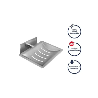 Jabonera inox bali c/adh 3m Vainsa