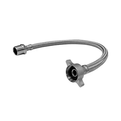 Tubo de Abasto para lavatorio acero Inoxidable 40cm Vainsa