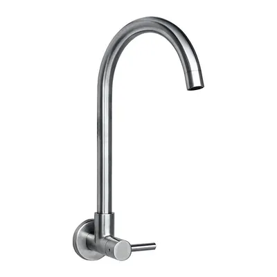 Llave para lavadero a la pared en acero inox Vainsa