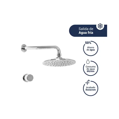 Llave de ducha con salida cromada Chaska Vainsa