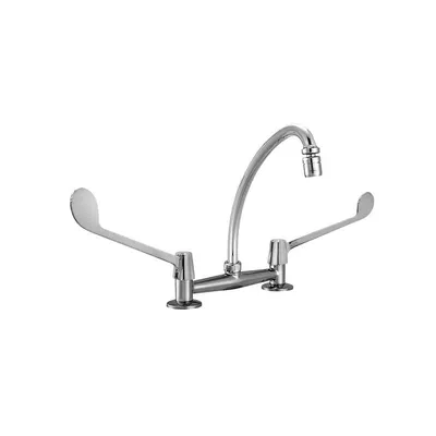 Mezcladora de lavadero mueble pico "l" Leva hecho en bronce Vainsa