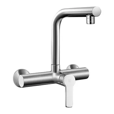 Grifería mezcladora monocomando lavadero pared Artic Vainsa