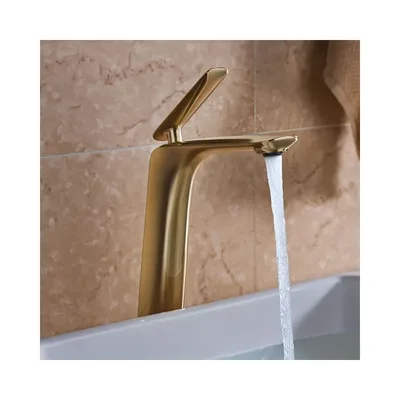 Mezcladora monocomando lavatorio alta gold Cosmopolitan Vainsa