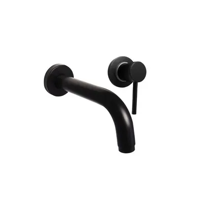 Grifería mezcladora monocomando lavatorio lever black Vainsa