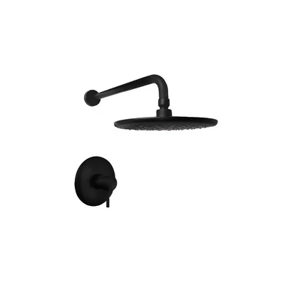 Grifería monocomando para ducha bali Vainsa - Color negro con salida redonda