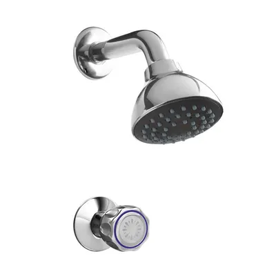 Juego para ducha Vallarta con salida Barú cromado Italgrif