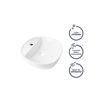 Bowl Aquarius blanco Vainsa