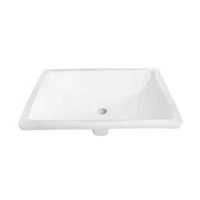Ovalin de empotrar Square blanco Vainsa
