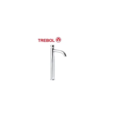 (Temporizada) llave temporizada minimalista alta para lavatorio